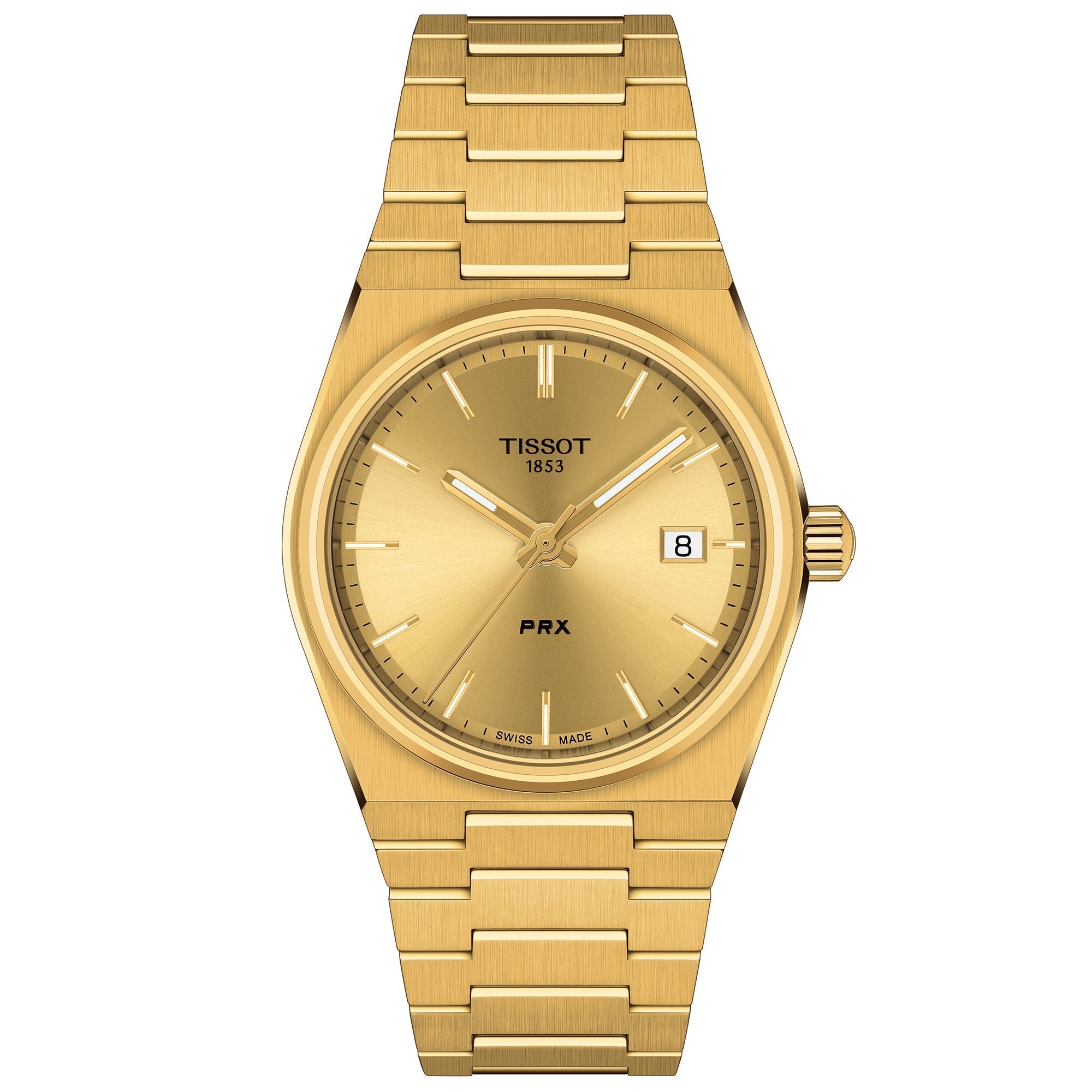 Tissot Prx 35Mm Unisex Gold Watch - T1372103302100